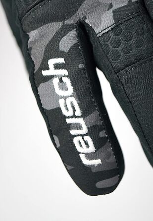 Дитячі гірськолижні рукавички Reusch 5.5 Camouflage-Schwarz: теплі, водонепроникні та вітрозахисні
