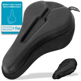 Покриття для велосипедного сидіння з двошаровою піною Memory Foam, ергономічне крісло для велосипеда, для жінок та чоловіків. Підходить для більшості велосипедів. Будь ласка, виміряйте сидіння перед покупкою. Похибка не більше 1,5 см (YG52)
