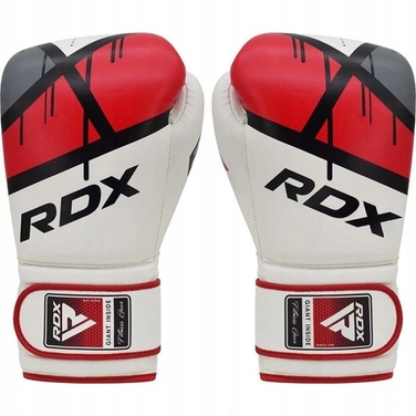 Боксерські рукавички RDX, біло-червоні, 14 унцій
