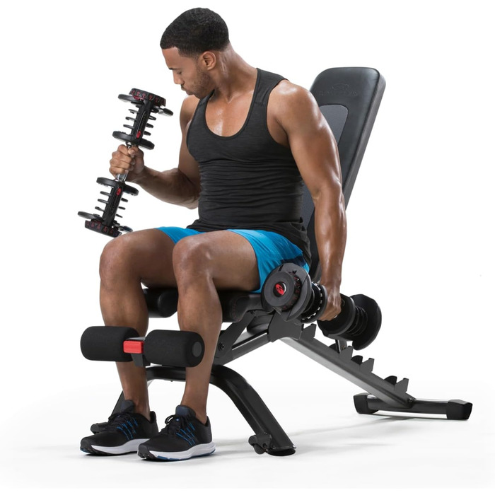 Регульована гантельна лавка Bowflex SelectTech 4.1S, компактна, для дому