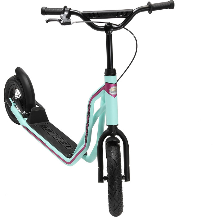 Дитячий самокат STAR SCOOTER 12/10 дюймів, надувні колеса, для міста, від 6-7 років