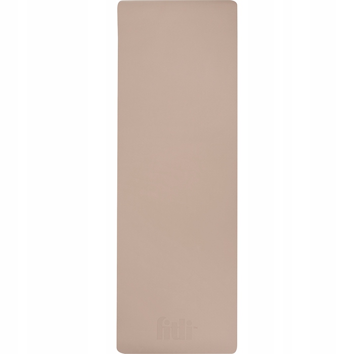 Фітнес-килимок Fitli протиковзкий, бежевий, TPE, 183x61 см