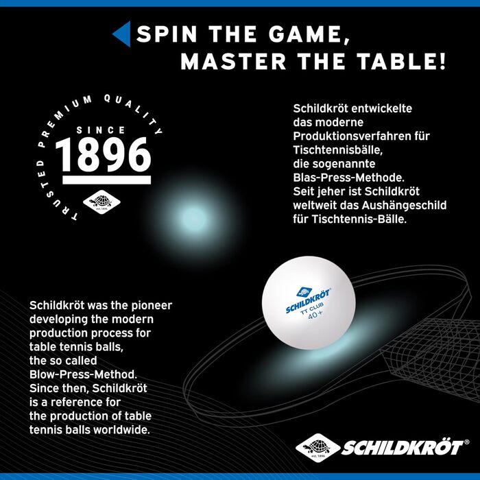 М'яч для настільного тенісу Donic-Schildkröt TT-Club, тренувальний, поліуретан 40+, 120 шт. в упаковці, білий