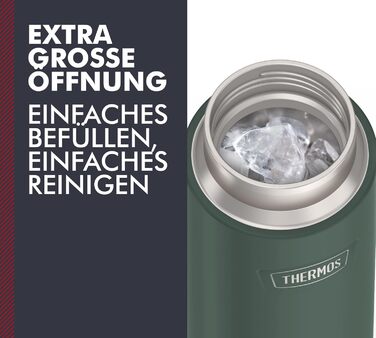 Термос-бутилка Thermos ICON 710 мл зелена, ізольована, з нержавіючої сталі, збереження температури 18 годин гаряче / 24 години холодне, герметична, BPA-free, підходить для посудомийної машини