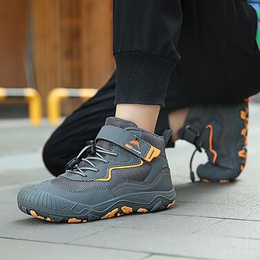 Дитячі трекінгові кросівки Barfußschuhe K005 сірого кольору, 30 EU