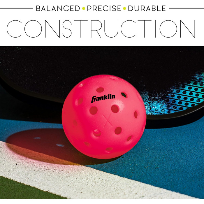 Franklin Sports Pickleball-X Performance 40 Outdoor - м'ячі для піклболу (рожеві)