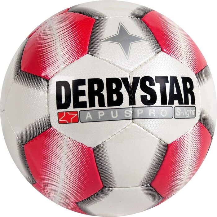 Дитячий футбольний м'яч Derbystar Apus Pro S-Light, тренувальний, розмір 3, біло-червоний