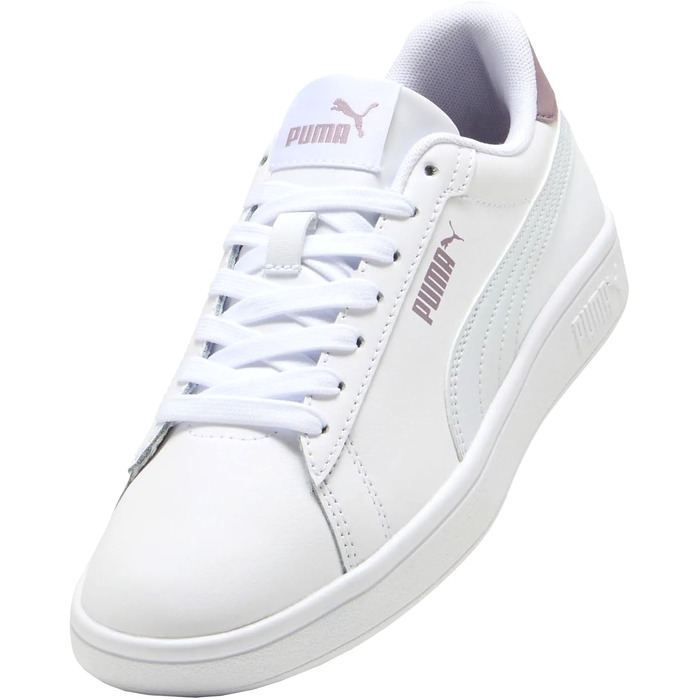 Кросівки Puma Smash 3.0 LS унісекс (38.5 EU, Puma White Silver Mist Plum Jam)