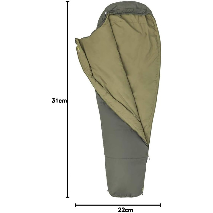 Спальний мішок Marmot Nanowave 35: легкий, для 3 сезонів, 183 см | Ідеально для кемпінгу та трекінгу