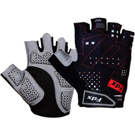 Велосипедні рукавички FDX з гелевою підкладкою, чорні, L - дихаючі, антиковзні, для MTB, шосе, їзди, чоловічі та жіночі