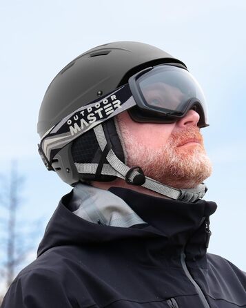 Шолом OutdoorMaster Kelvin II унісекс для сноубордингу та катання на лижах, сірий матовий (48-54 см)