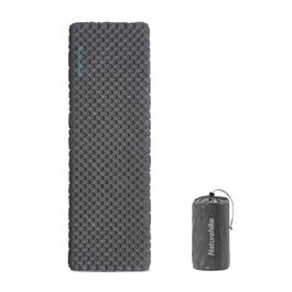 Каремат Naturehike 3.5R для кемпінгу самонадувний, XL, чорний - для 4 сезонів (-6°C), високий R-значення, ізоляція