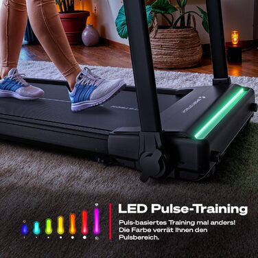 Біговий тренажер Sportstech sProRun: складаний біговий доріжка з LED, Bluetooth, кутом нахилу 11,5% та підтримкою до 120 кг