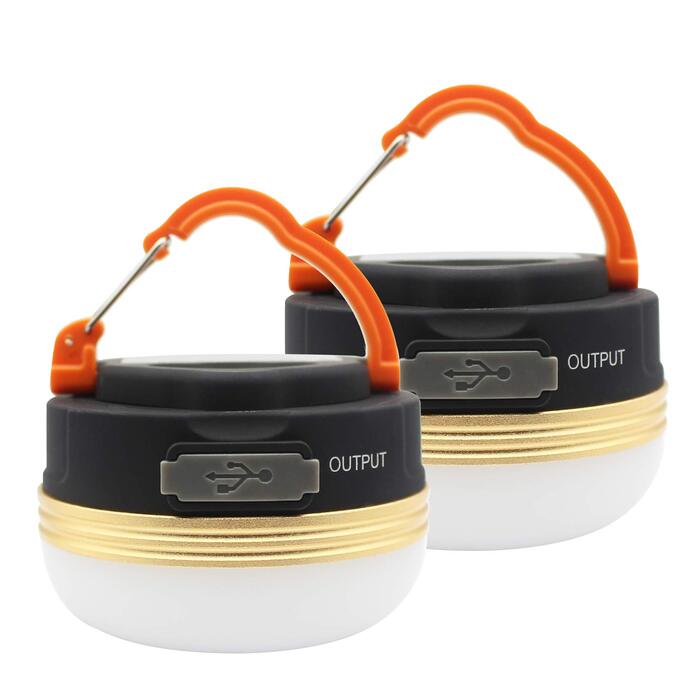 Кемпінгові ліхтарі Mostop 2 шт. LED, USB, водонепроникні, 3 режими, Power Bank, для кемпінгу, пікніків, туризму та надзвичайних ситуацій