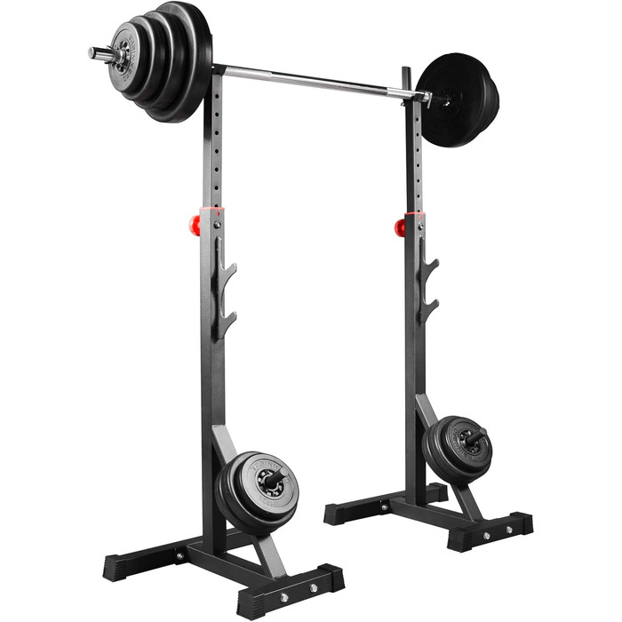 Стійки для гантелей і штанги Train Hard, сертифіковані за EN 957, пара