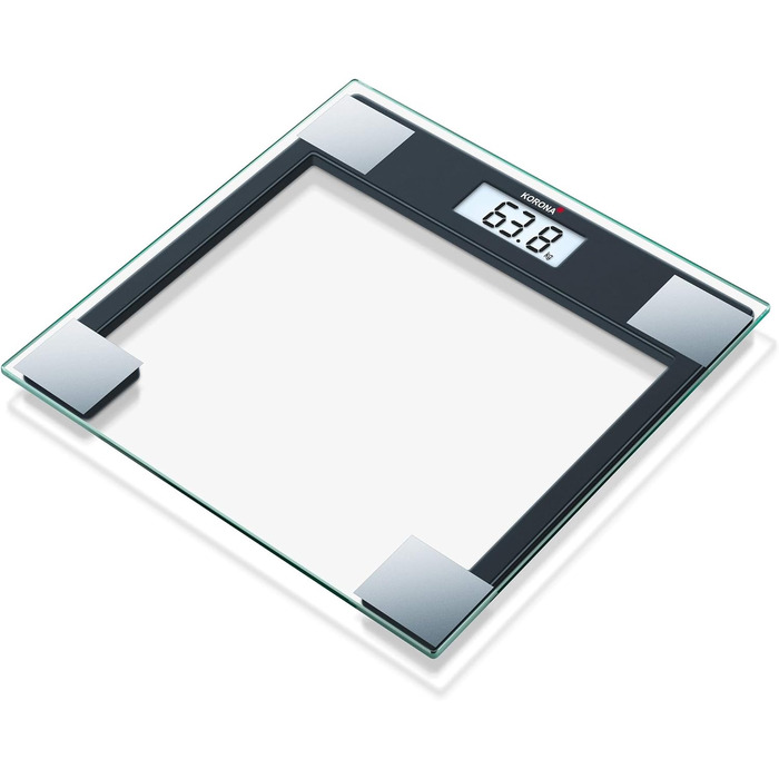 Скляні ваги Korona GABRIELA 150 кг, LCD, автоотключення, батарейки