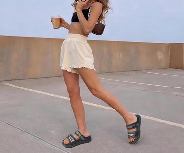 Спортивні сандалі KuaiLu жіночі з м'якою устілкою, ортопедичні для підтримки підошви, літні відкриті босоніжки для активного відпочинку та прогулянок (Сірі, 39 EU)