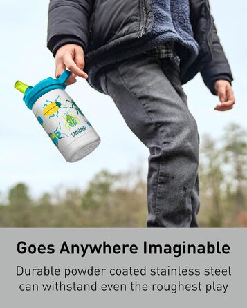 Дитяча вакуумна пляшка CAMELBAK Eddy+ 350 мл з нержавіючої сталі, дизайн Квіти та Лінивець