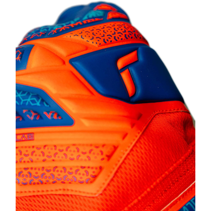 Воротарські рукавички Reusch Attrakt Starter Solid Junior - дитячі, для футболу, оранжево-блакитні