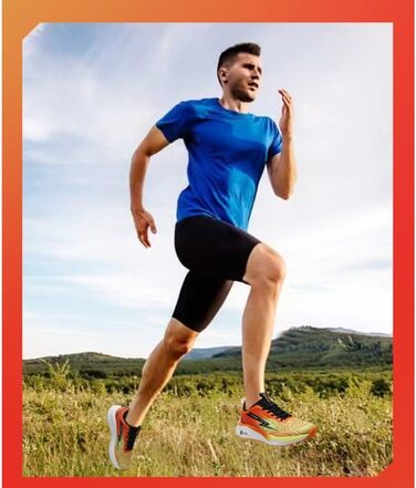 Кросівки для бігу та повсякденного носіння: чоловічі та жіночі, легкі, дихаючі, для фітнесу, тенісу, розмір 35-45 (Помаранчевий, 38 EU)