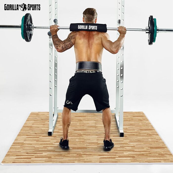 GORILLA SPORTS® Захисні мати EVA, 6 шт, 60x60x1,2 см, протиковзкі, для фітнесу, підлоги, басейну, пазлові, з 12 краями, вибір кольору
