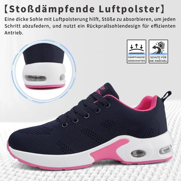 Жіночі кросівки для бігу та ходьби: дихаючі, з амортизацією, неслизькі, для залу та вулиці. Розмір 40 EU.