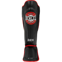 Захисні щитки для гомілки BENLEE Buster L-XL, штучна шкіра, чорні (1 пара)