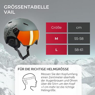 Гірськолижний шолом Black Crevice Vail з візором, пілотний стиль, для чоловіків та жінок, полікарбонатний, дихаючий, регульований розмір