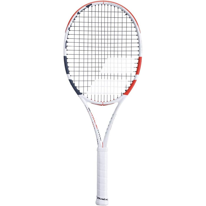 Тенісна ракетка Babolat Pure Strike 100 U, біло-червона, для професіоналів