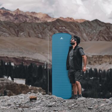 Каремат самонадувний Outdoorer Trek Bed 1 - ультралегкий туристичний килимок для кемпінгу