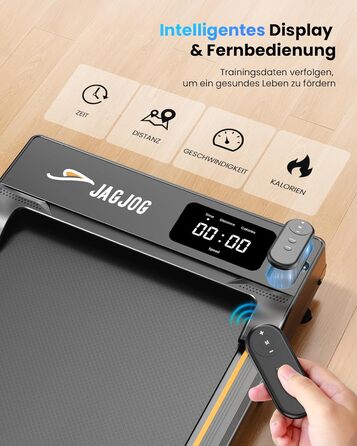 Біговий тренажер для дому з нахилом, Walking Pad з регулюванням 7°, потужність 2.5 PS, пульт керування та LED-дисплей, швидкість 1-6 км/год, стіл для офісу/дому, вантажопідйомність 120 кг, колір: темно-сірий