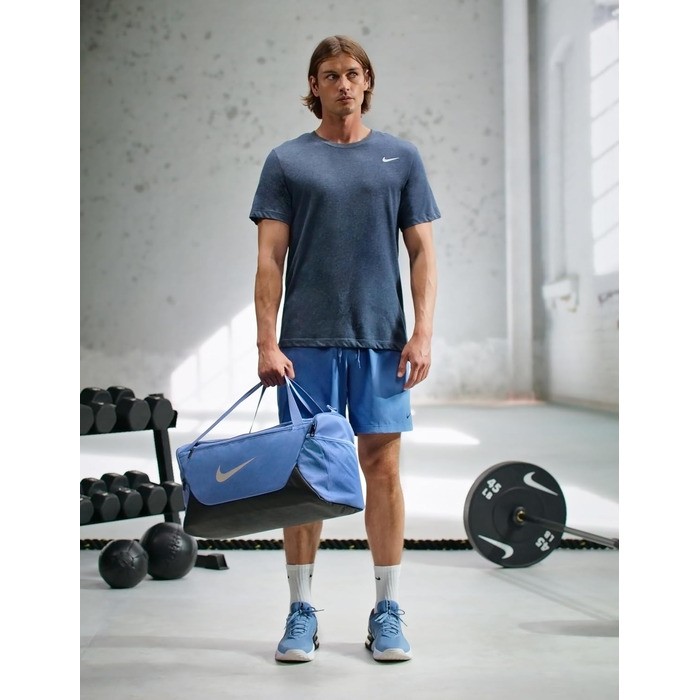Спортивна сумка Nike Brasilia Medium X Duffel (Indigo Storm/Black/Reflect Sil), універсальний розмір
