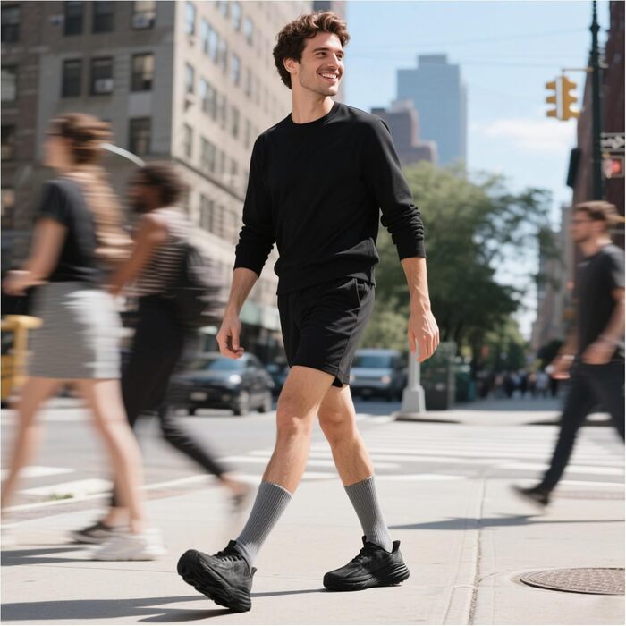 Чоловічі кросівки для бігу та ходьби ALLSWIFT, чорного кольору, 42 EU