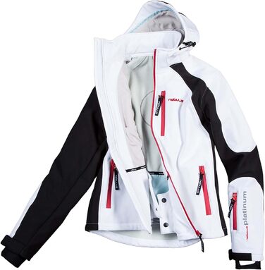 Куртка гірськолижна Nebuus Softshell Rockshe чоловіча чорно-біла (3XL)