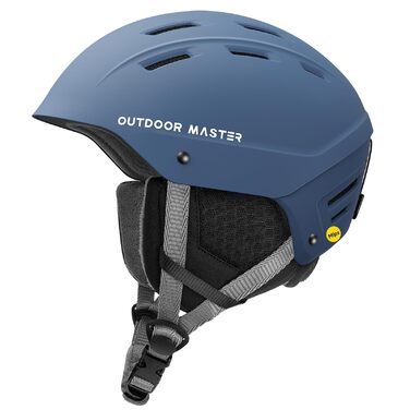 Шолом гірськолижний OutdoorMaster Kelvin II MIPS синій матовий - для чоловіків, жінок та підлітків