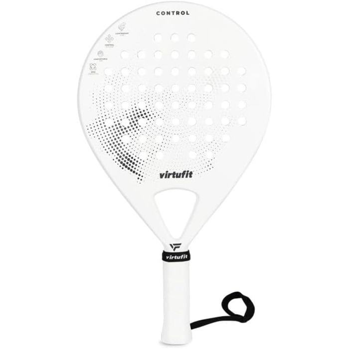 Ракетка для падел VirtuFit Serie Weiß-Schwarz - професійна, легка