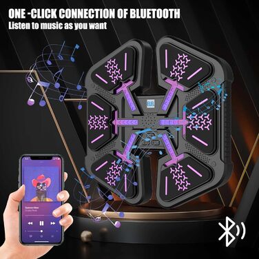 Музична боксерська машина з Bluetooth, LED-дисплеєм та 9 режимами швидкості, для дорослих та дітей