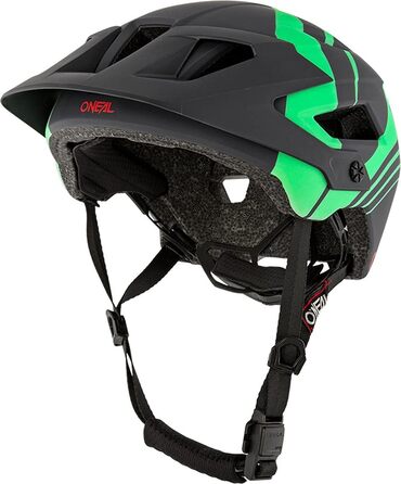 Шолом велосипедний O'NEAL Defender Nova All Mountain MTB, чорний/бірюзовий, розмір L/XL (58-61 см), 2020