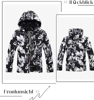 Сніговий костюм чоловічий HOUZONIY (L, 434+Schwarz) - водонепроникний, 2-частинний