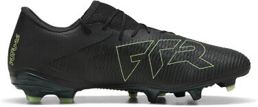 Бутси футбольні PUMA Future 8 Match Low Fg/Ag, 47 EU, Puma Black/Fizzy Light Green, для гри на траві та штучному покритті