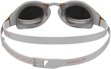 Унісекс окуляри для плавання Speedo Fastskin Hyper Elite, біло-сірі з рожевим золотом, універсальний розмір