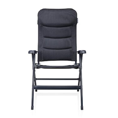 Кемпінг стілець Campart Livorno з підлокітниками, широке сидіння, 7 положень, CH-0672