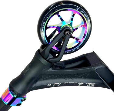 Трюковий самокат Ethic DTC Erawan V2 Neochrome 85 см, легкий дитячий ролер для парку та стріту, гібридний, freestyle, трюковий скутер