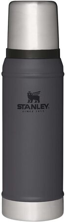 Термос Stanley Classic Legendary 750 мл, нержавіюча сталь, зберігає тепло/холод 20 годин, BPA-free, для напоїв, чорний