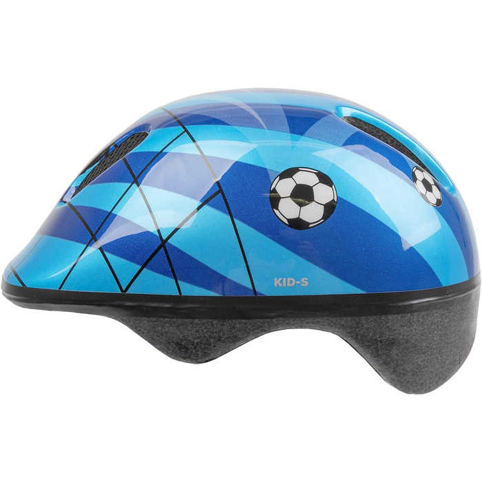 Дитячий велосипедний шолом M-Wave Space Soccer, футбольний дизайн