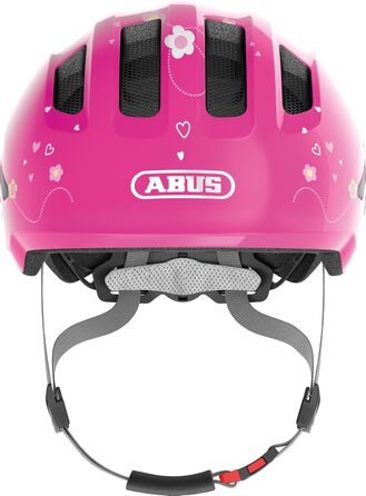 Дитячий велосипедний шолом ABUS Smiley 3.0 з глибокою посадкою, дизайном для дітей та місцем для хвостика, для дівчаток і хлопчиків, розмір M (50-55 см), рожевий (метелик)