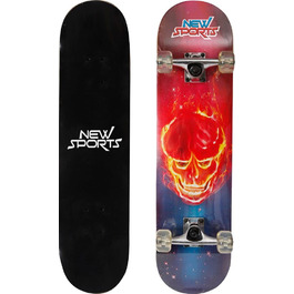 Скейтборд New Sports Ghostrider 78,7 см – спортивний скейт для трюків і катання
