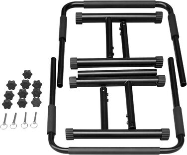 Регульована турнік-станція для віджимань та підтягувань, сталева, для дому та фітнесу