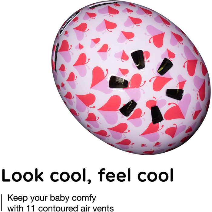 Дитячий велосипедний шолом Nutcase Baby Nutty Gloss, XXS 47-50 см, Love Bug