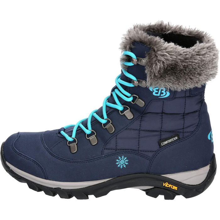 Чоботи снігові жіночі Brütting Himalaya, 40 EU, блакитний, темно-синій